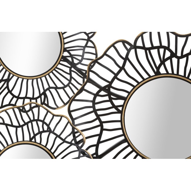 DECORATIE DE PERETE OSAKA CU OGLINZI 121x5x56