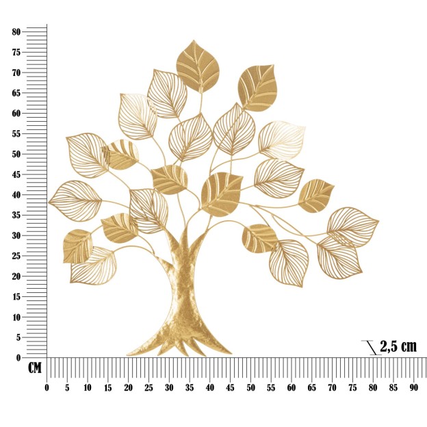 DECORATIE PERETE ALBERO GOLDY CM 81X2,5X78