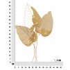 DECORATIE PERETE FRUNZĂ DE TOAMNĂ AURIU 53X4X84,5