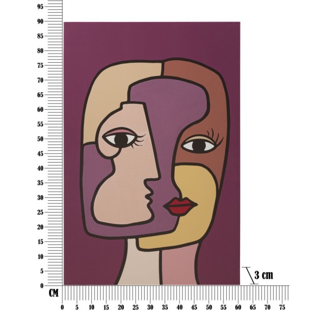 TABLOU FACE -A- CM 60X3X90