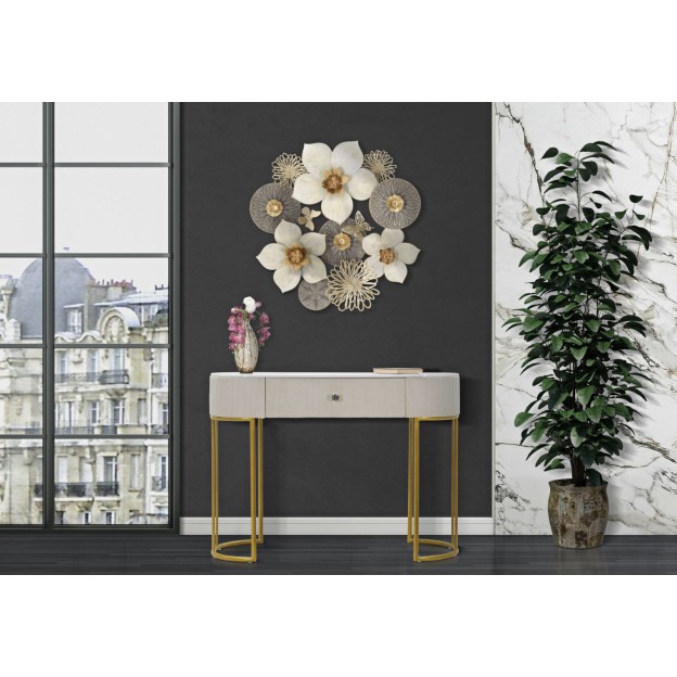 CONSOLA MONTPELLIER CREMA CM 100X40X75