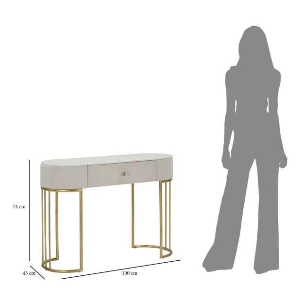 CONSOLA MONTPELLIER CREMA CM 100X40X75