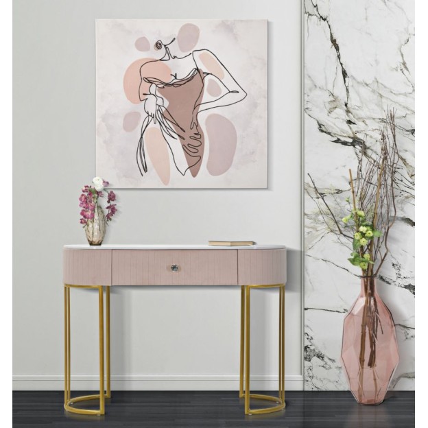 CONSOLA MONTPELLIER ROZ CM 100X40X75