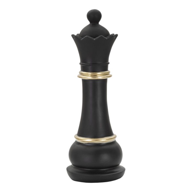 FIGURINA REGINA NEGRU CU AURIU 9X25,5