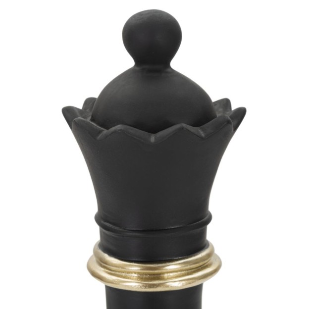 FIGURINA REGINA NEGRU CU AURIU 9X25,5