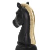 FIGURINA CAL NEGRU CU AURIU 10,5X8,5X19