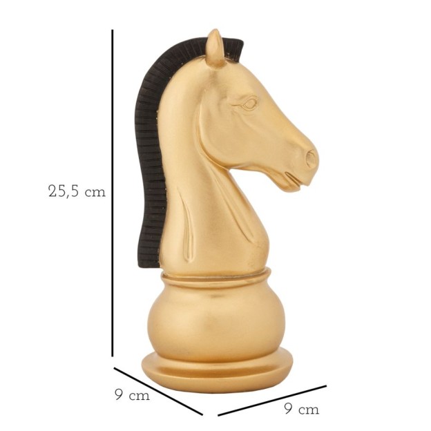 FIGURINA CAL AURIU CU NEGRU CM 10,5X8,5X19