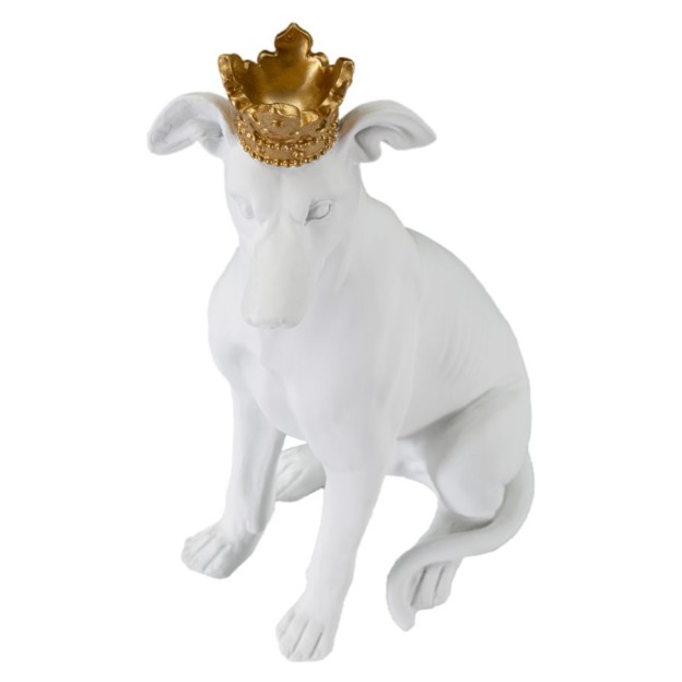 FIGURINA CAINE ALB CM 20X12,5X33