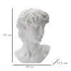 FIGURINA CAP ALB CM 44X35,5X60