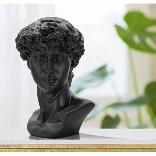 FIGURINA CAP NEGRU CM 44X35,5X60