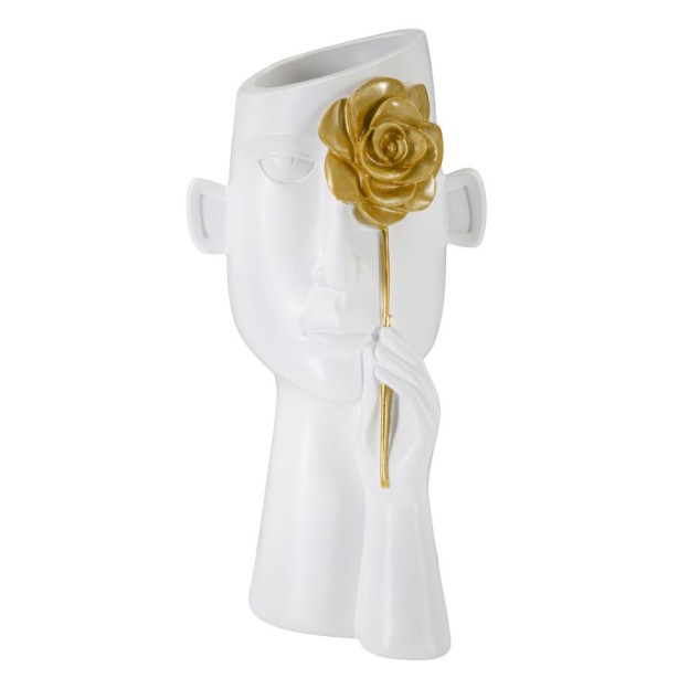 VAZA FACE C/FIORE CM 14X13X27
