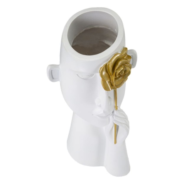 VAZA FACE C/FIORE CM 14X13X27
