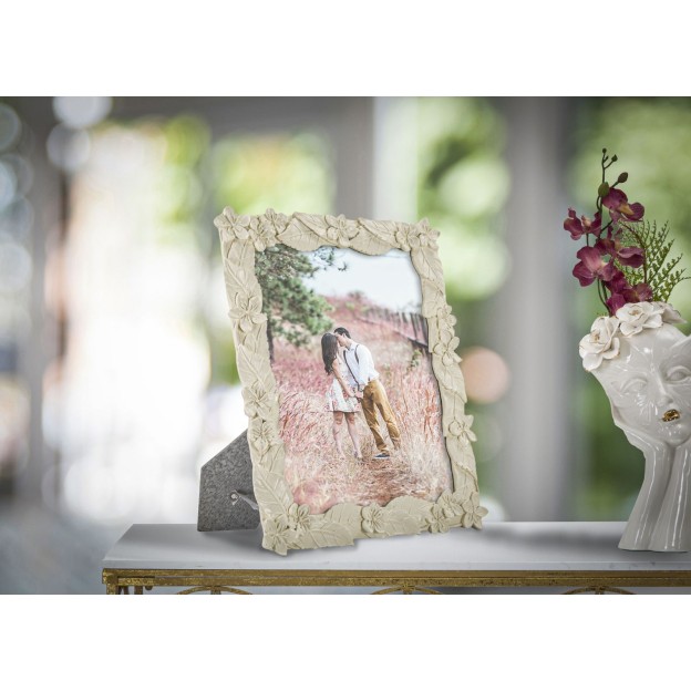 RAMA FOTO CREMA FRUNZE CM 26X2X30,7