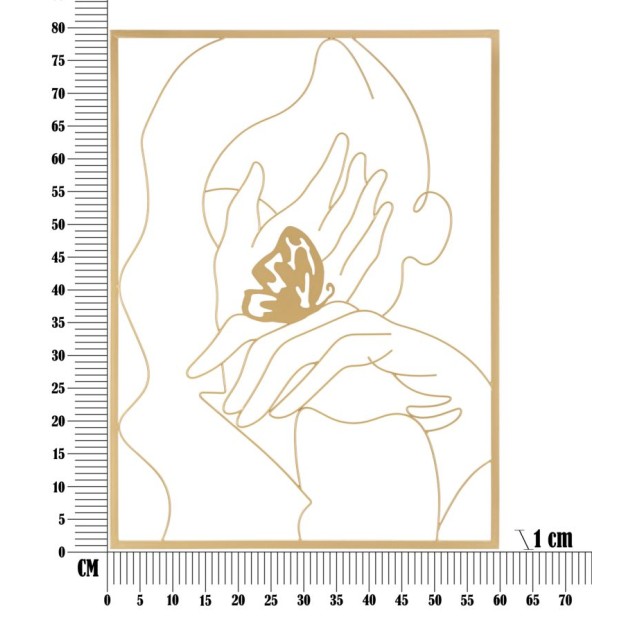 PANOU DE PERETE FIER MINI PE FATA CM 60X1X80