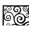 PANOU DE PERETE FIER TREI PLUS CM 100X1X100