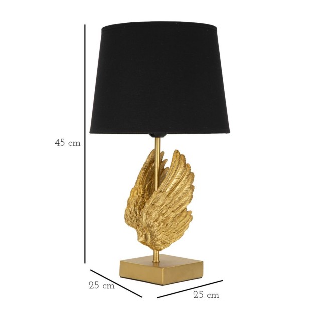 LAMPA DE MASA WINGS CM Ø 25X45