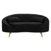 CANAPEA CU PERNE NEGRE LOZE OSLO 148X84X68