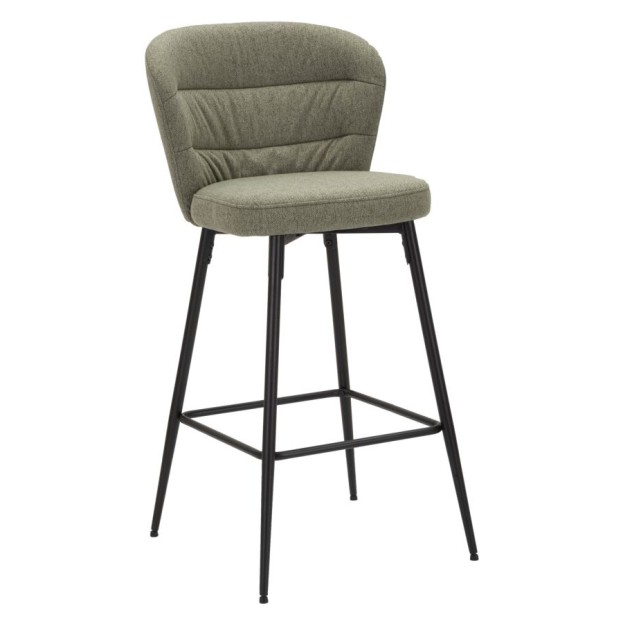 TABURET DE BAR LOSANNA VERDE SET 2 PZ CM 52X59X108