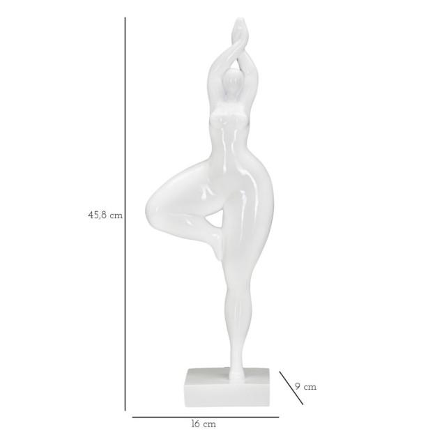 FIGURINA YOGA 16X9X45,8