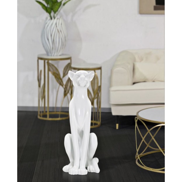 FIGURINA SIT LEOPARD 27X38X74