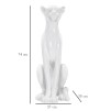 FIGURINA SIT LEOPARD 27X38X74