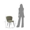 SCAUN LOSANNA VERDE SET 2 PZ CM 58X60,5X85