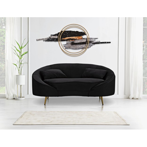 CANAPEA CU PERNE NEGRE LOZE OSLO 148X84X68
