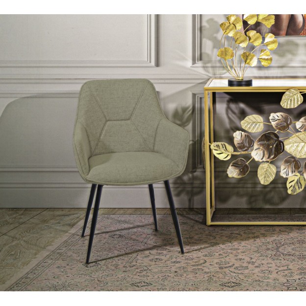 SCAUN VICENZA VERDE SET 2 BUC CM 58X63X85,5