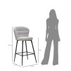 TABURET DE BAR LOSANNA GR SET 2 PZ CM 52X59X108