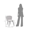 SCAUN LOSANNA GRI SET 2 PZ CM 58X60,5X85