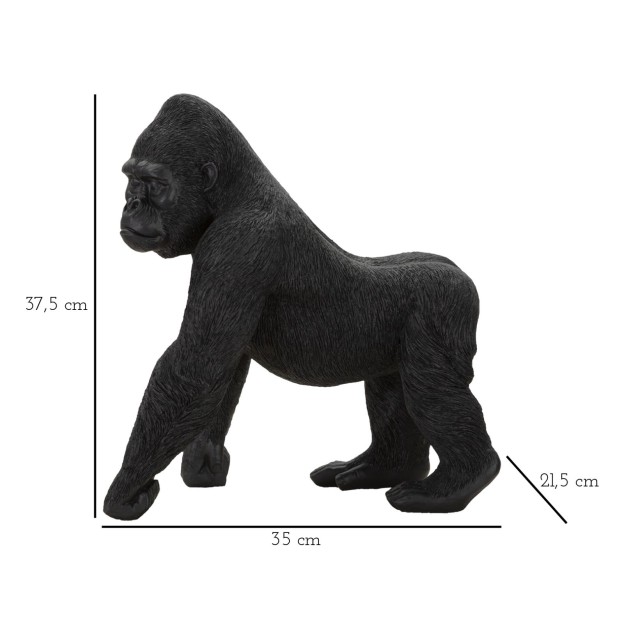 FIGURINA GORILA NEGRA CM 35X21,5X37,5