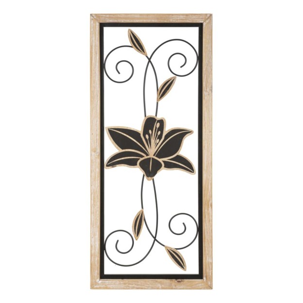 PANOU DE PERETE FIER/LEMN KOMAN -B- CM 26X2,5X60