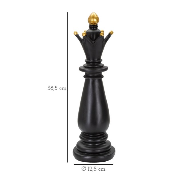 FIGURINA NEGRU ȘI AURIU 12,5X38,5