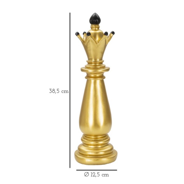 FIGURINA AURIU SI NEGRU CM Ø 12,5X38,5