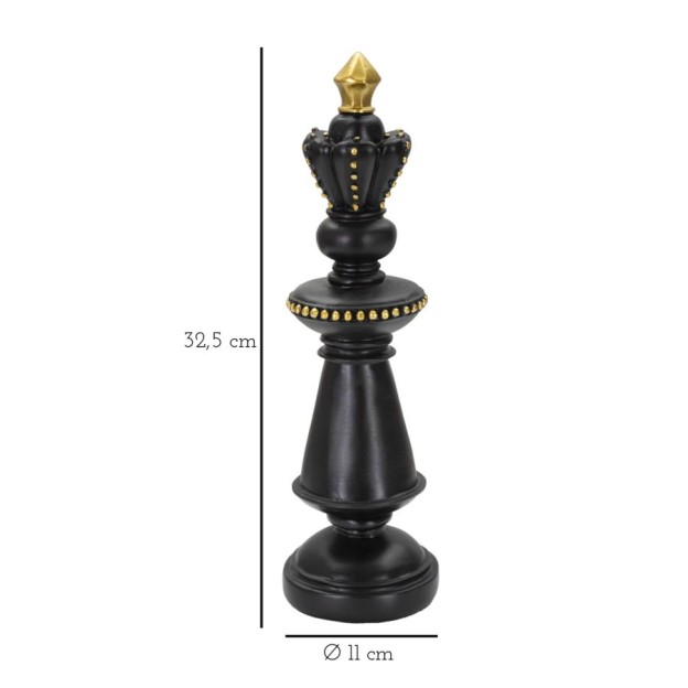 FIGURINA REGELE NEGRU ȘI AURIU 11X32,5
