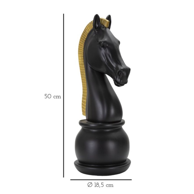 FIGURINA CAL NEGRU 18,5X50