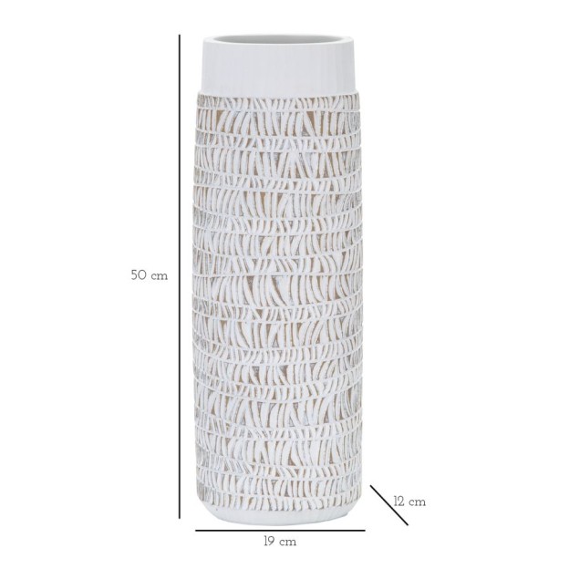 VAZA POLIRESINA NAIROBI OVALA CM 19X12X50