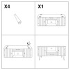 TV/SUPORT MATERA CM 117X40X60