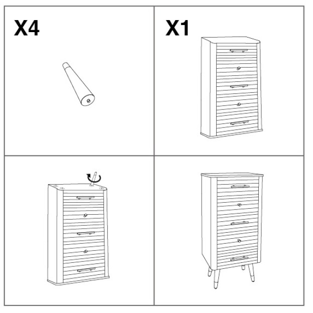 COMODA SERTARARE MATERA CM 45X32X100