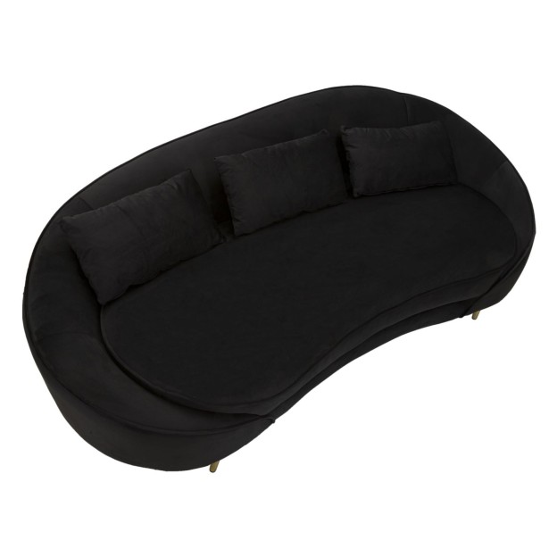 CANAPEA CU PERNE NEGRE LOZE OSLO 185X84X68