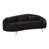 CANAPEA CU PERNE NEGRE LOZE OSLO 185X84X68