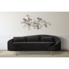 CANAPEA CU PERNE NEGRE LOZE OSLO 185X84X68
