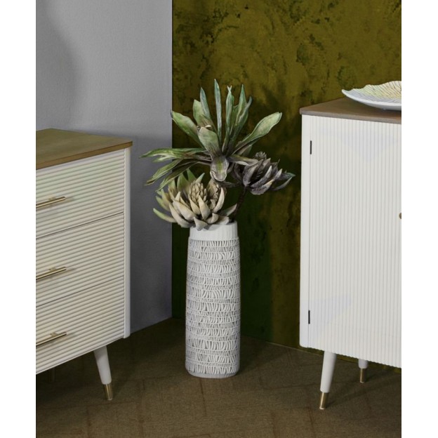 VAZA POLIRESINA NAIROBI OVALA CM 19X12X50