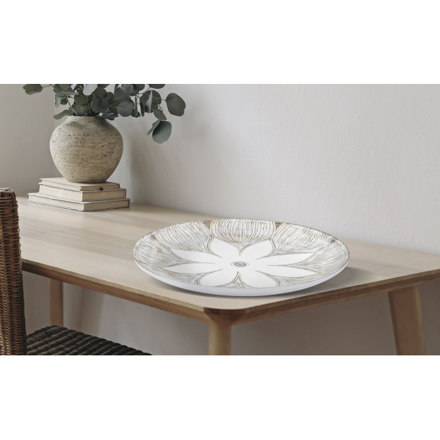 TAVA DECORATIVA POLIRESINA ATENE CM Ø 35,5X4,4