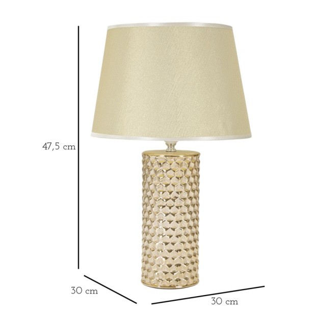 LAMPĂ DE MASA GLAM GOLD CM Ø 30X47,5