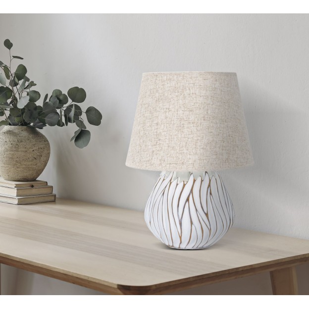 LAMPĂ DE MASA POLYRESIN HONDURAS CM Ø 35X48