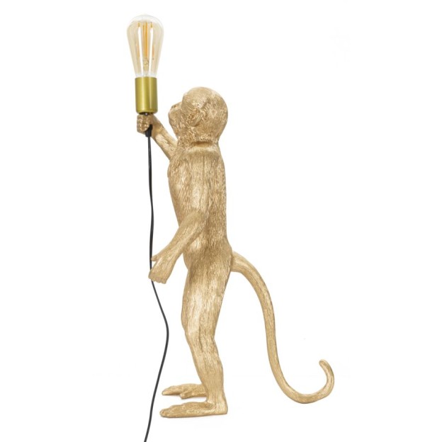LAMPĂ DE MASA MONKEY GOLD CM Ø 26X34X55