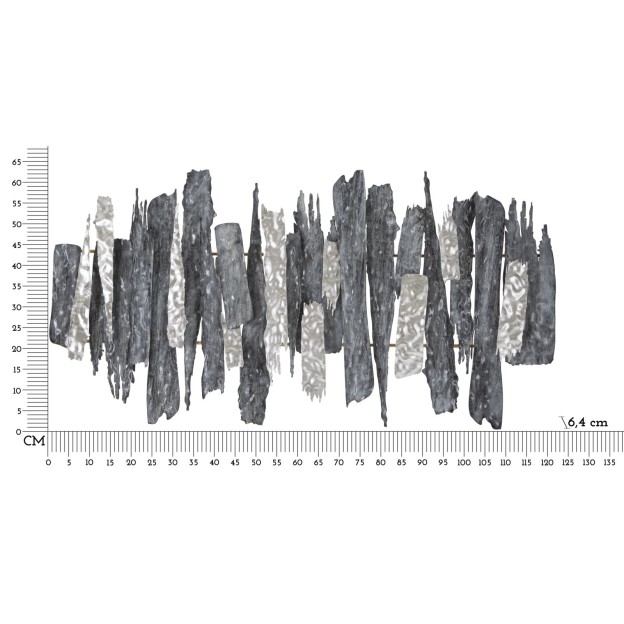 PANOU PERETE FIER SCULPT CM 122,6X6,4X62,9