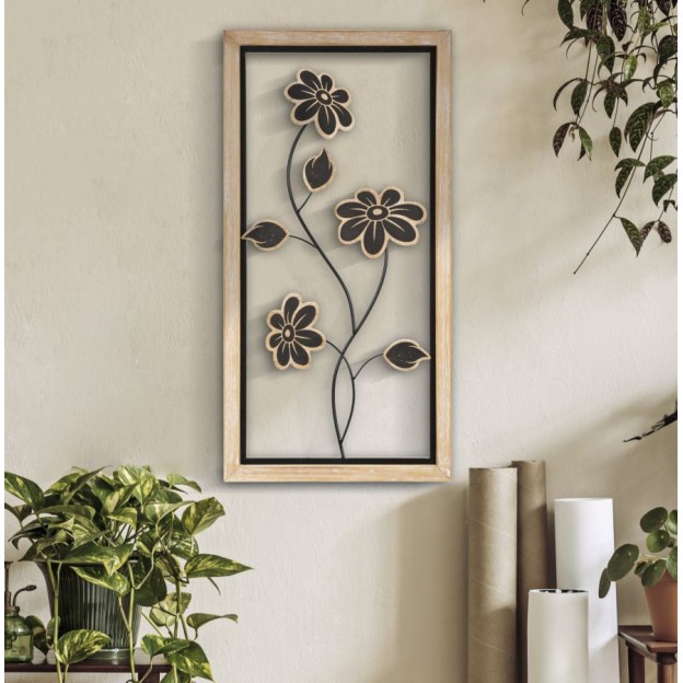 PANOU PERETE FIER/LEMN GIRISH -B- CM 30X2,5X60