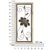 PANOU DE PERETE FIER/LEMN KOMAN -A- CM 26X2,5X60